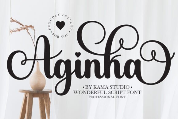 Aginka: A Romantic Calligraphy Font