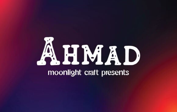 Ahmad Font for Creative Web Design