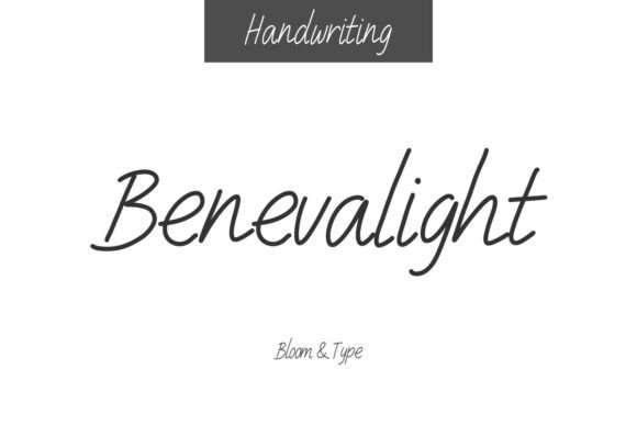 Benevalight Font for Creative Projects