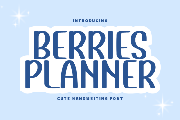 Berries Planner Font Review
