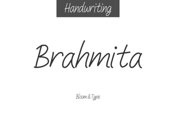 Brahmita: A Graceful Script Font