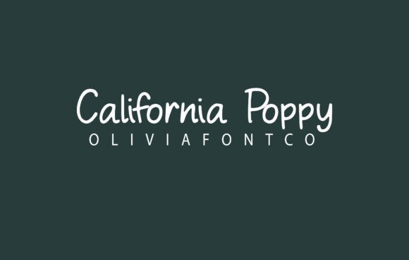 California Poppy Font for Business Branding
