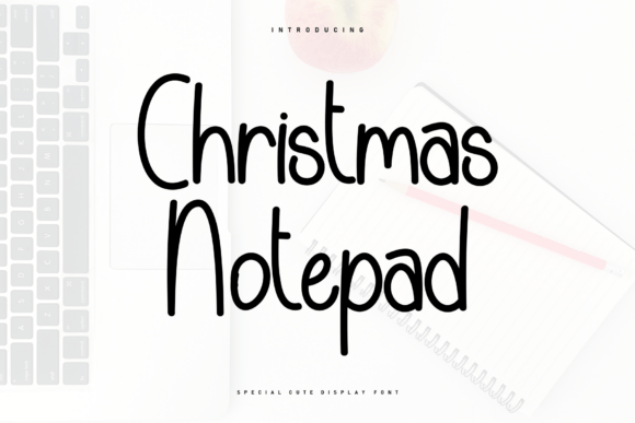 Christmas Notepad Font