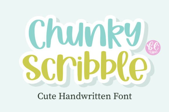 Chunky Scribble Font for Business Branding