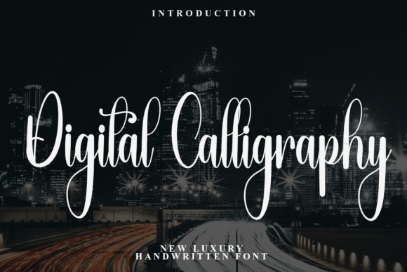 Digital Calligraphy Font for Business Branding