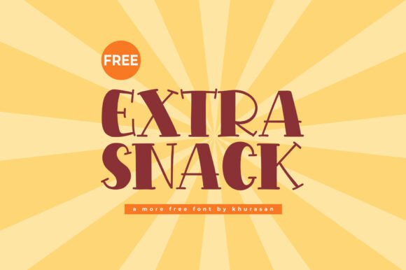 Extra Snack Font for Creative Design