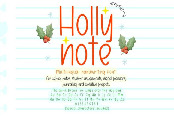 Holly Note Font for Creative Campaigns