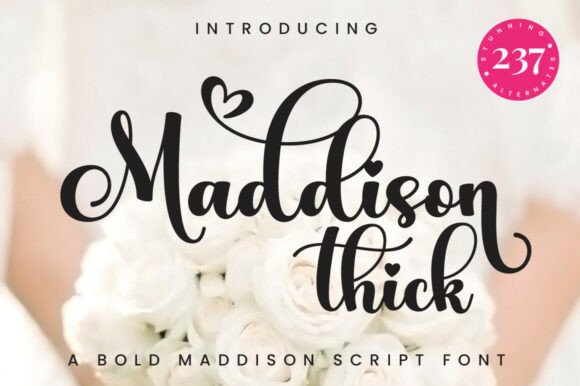 Maddison Thick Font for Business Branding