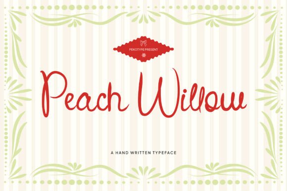 Peach Willow Font for Web Design