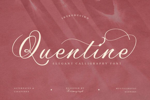 Quentine: A Script Handwritten Font