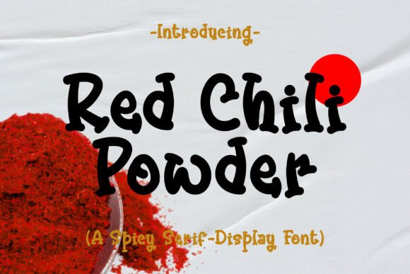 Red Chili Powder Font