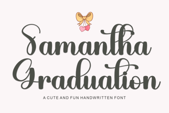 Samantha Graduation Font for Creative Projects