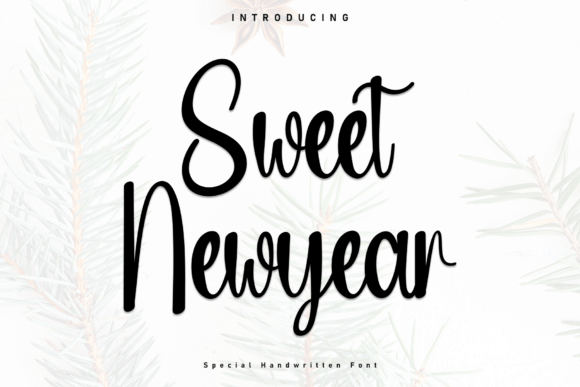 Sweet Newyear Font for Creative Campaigns