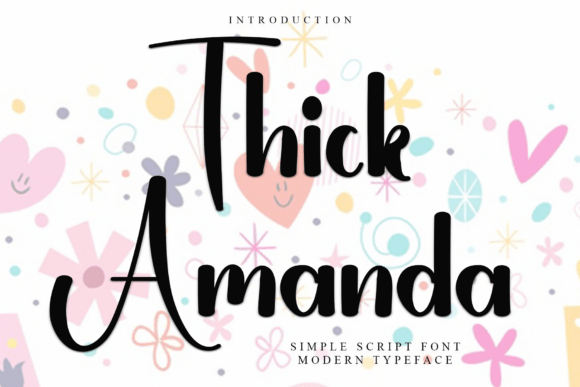 Thick Amanda Font for Festive Design