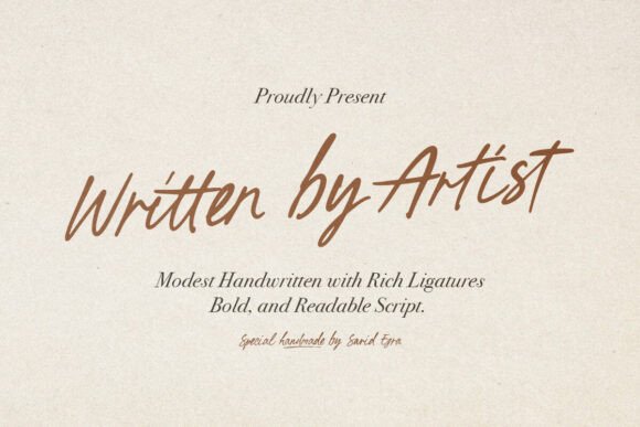 Written by Artist Font